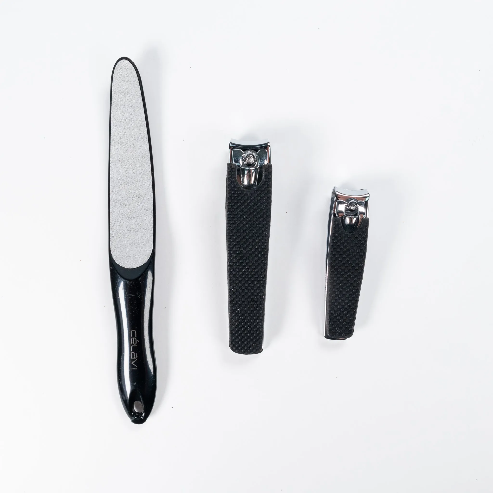 3pc Men's Manicure Silicon Finish Set
