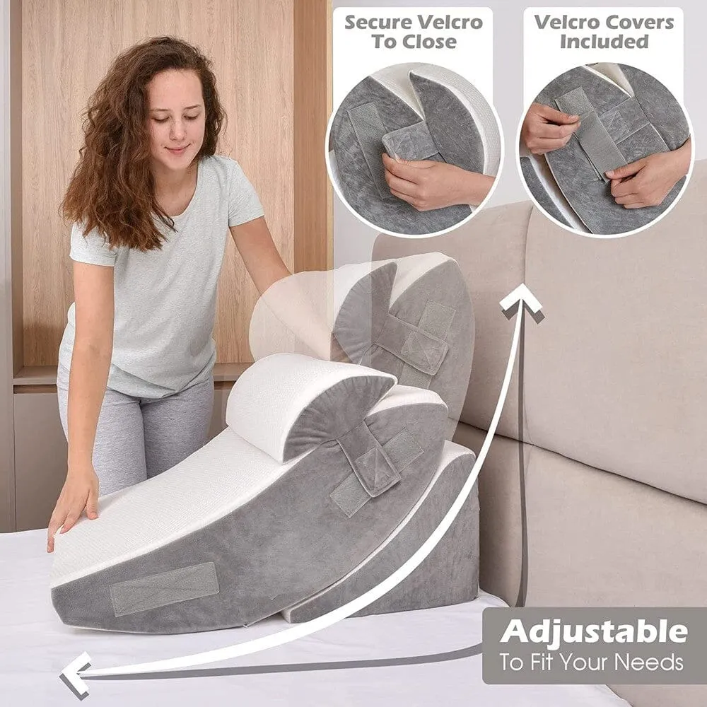 4-Piece: Orthopedic Wedge Pillow Set