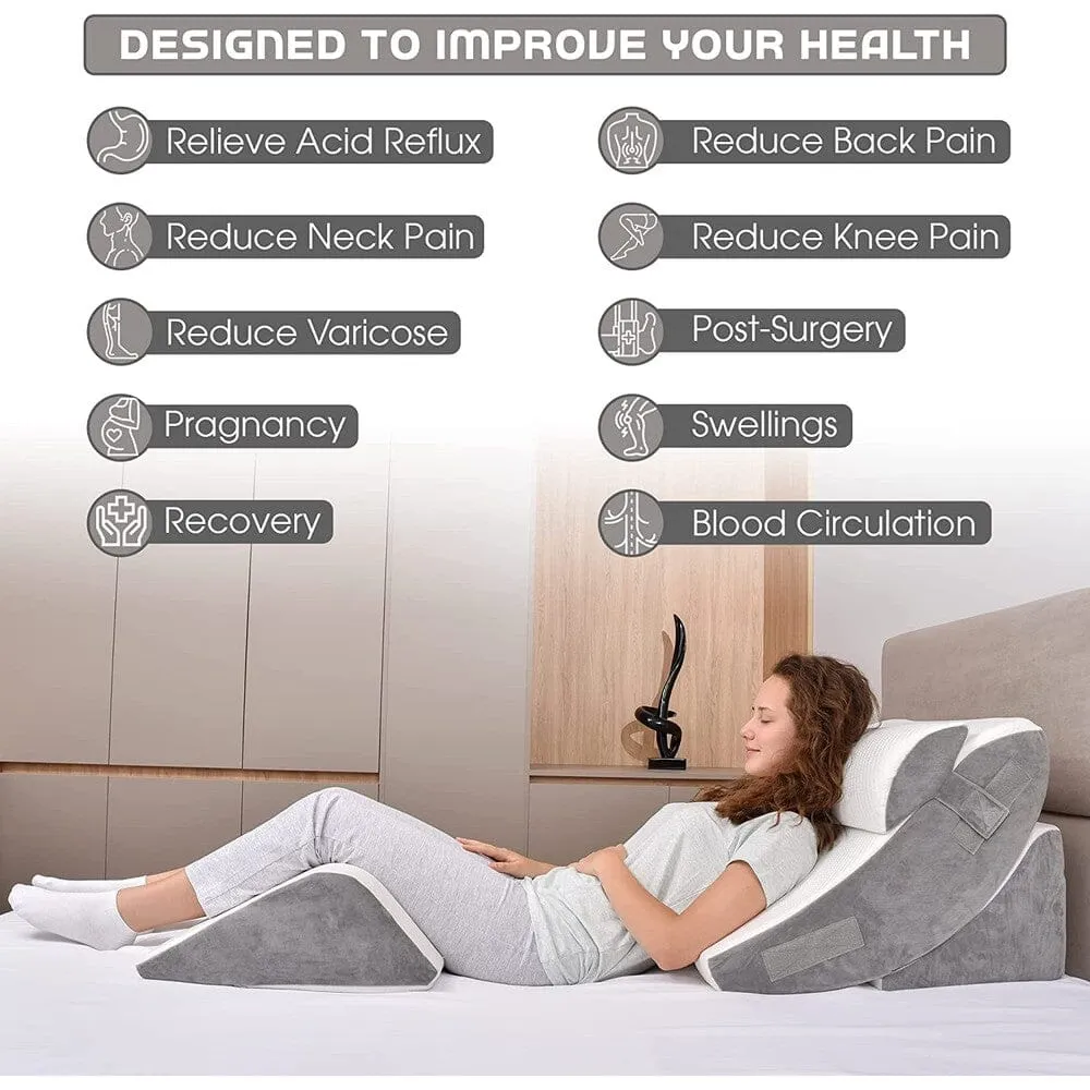 4-Piece: Orthopedic Wedge Pillow Set