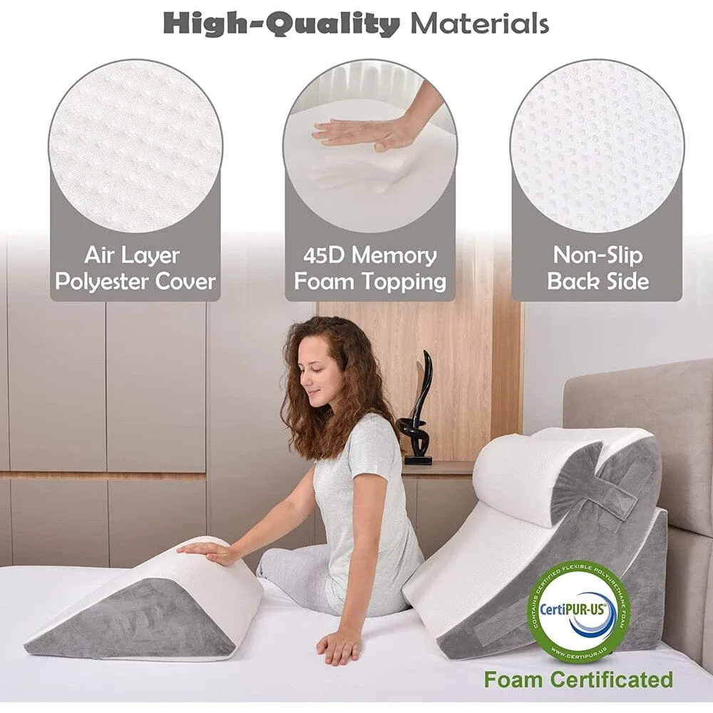 4-Piece: Orthopedic Wedge Pillow Set