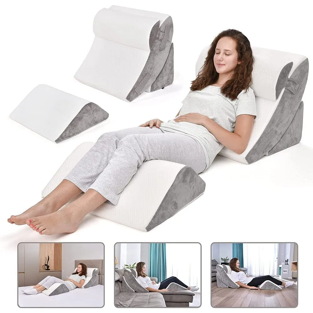 4-Piece: Orthopedic Wedge Pillow Set