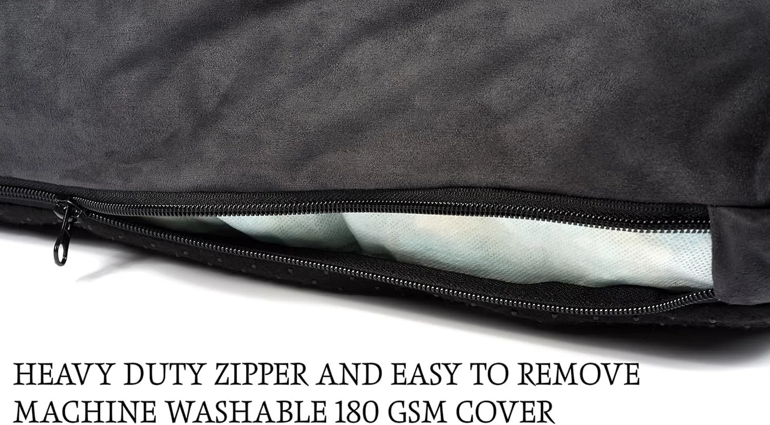5-inch Thick Orthopedic Dog Bed | Pure Premium Shredded Memory Foam Ideal for Aging Dogs | Waterproof Removable Washable Cover