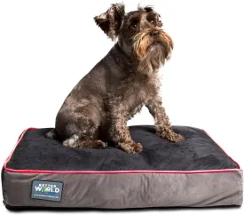 5-inch Thick Orthopedic Dog Bed | Pure Premium Shredded Memory Foam Ideal for Aging Dogs | Waterproof Removable Washable Cover