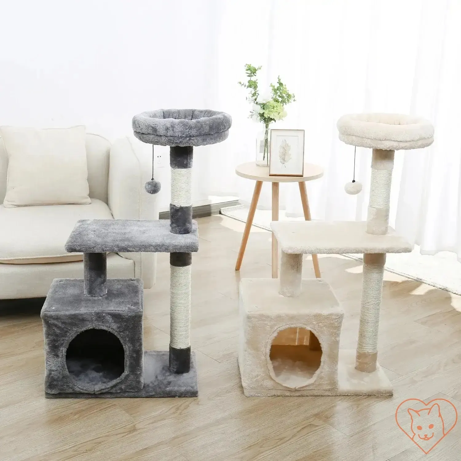 68-Inch Multi-Level Cat Tree Tower with Condos, Sisal Posts & Perch