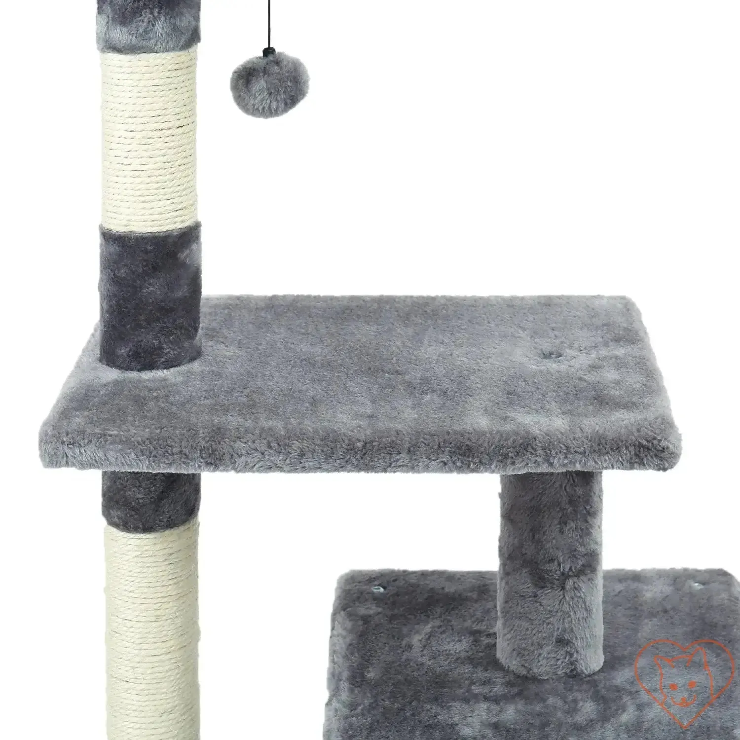 68-Inch Multi-Level Cat Tree Tower with Condos, Sisal Posts & Perch