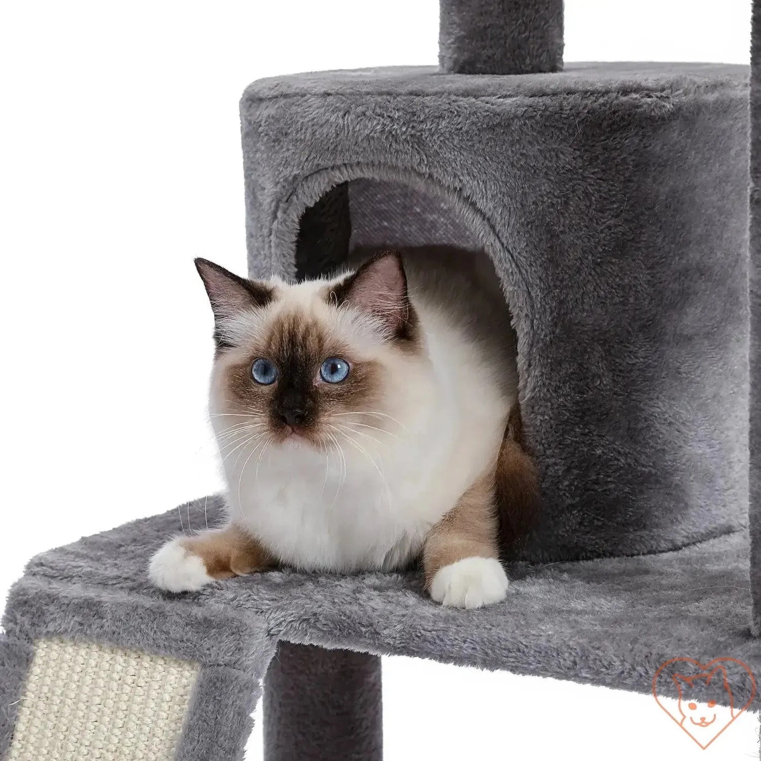 68-Inch Multi-Level Cat Tree Tower with Condos, Sisal Posts & Perch