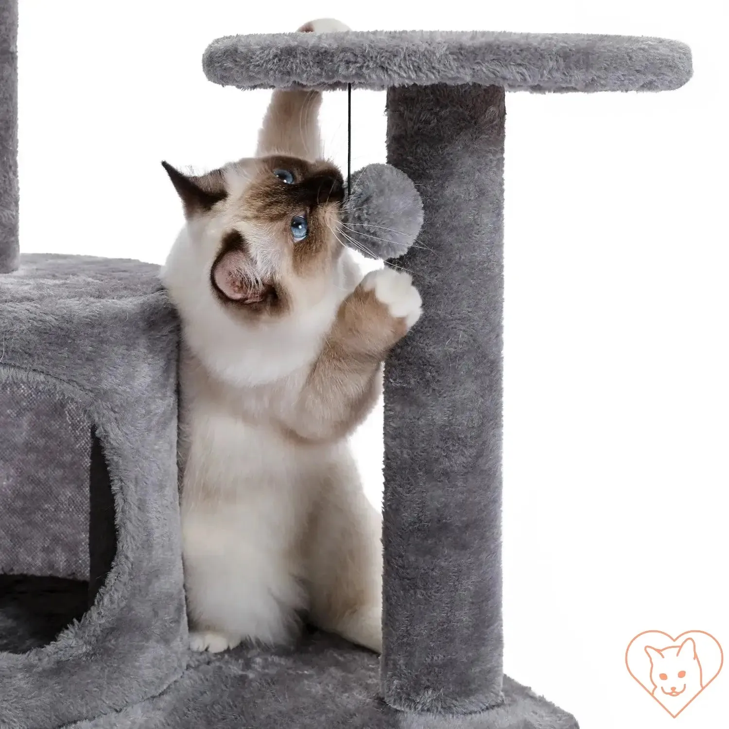 68-Inch Multi-Level Cat Tree Tower with Condos, Sisal Posts & Perch