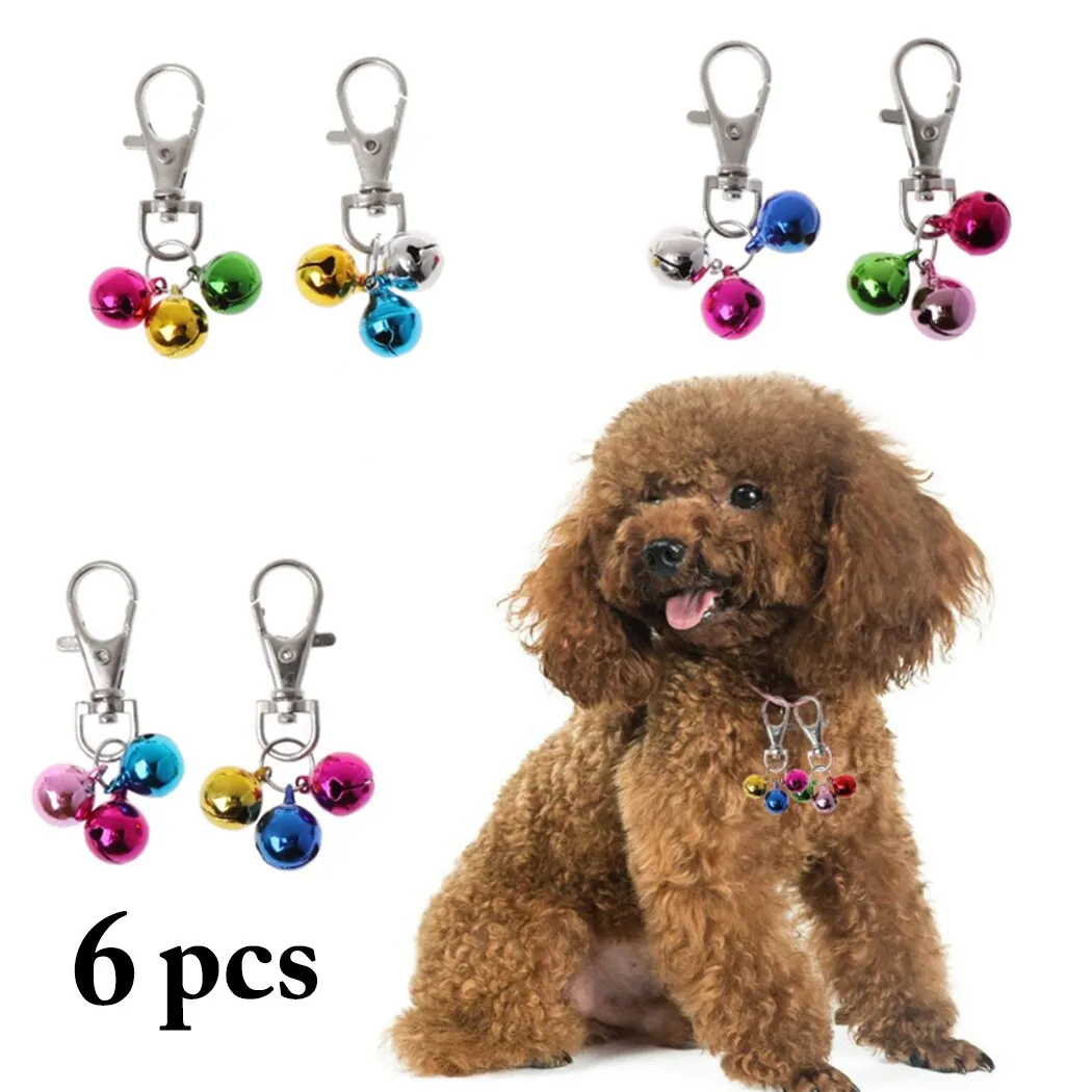 6pcs Pet Bell Decorative DIY Pet Collar Bell Dog Collar Bell Dog Collar Charm Decoration Accessories Pet Supplies