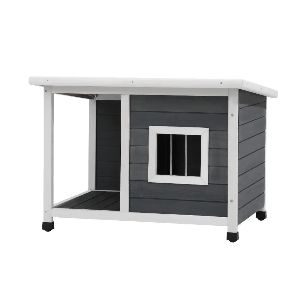 Alopet Dog Kennel House Outdoor Pet Wooden Cage Kennels Indoor Cabin Box Awning