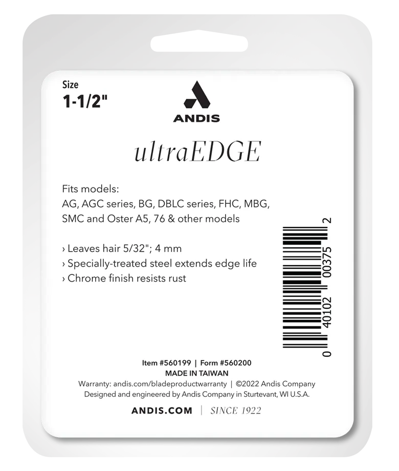 Andis UltraEdge Detachable Blade, Size #1.5