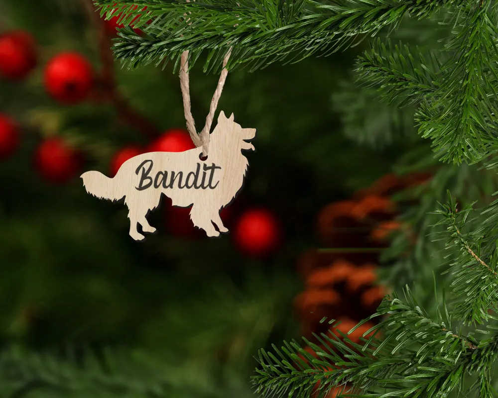 Border Collie Personalized Pet Ornament