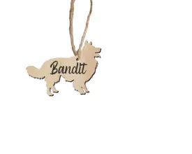 Border Collie Personalized Pet Ornament