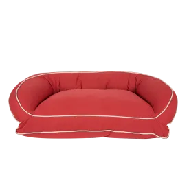 Canvas Cuddler Bolster Bed | Barn Red