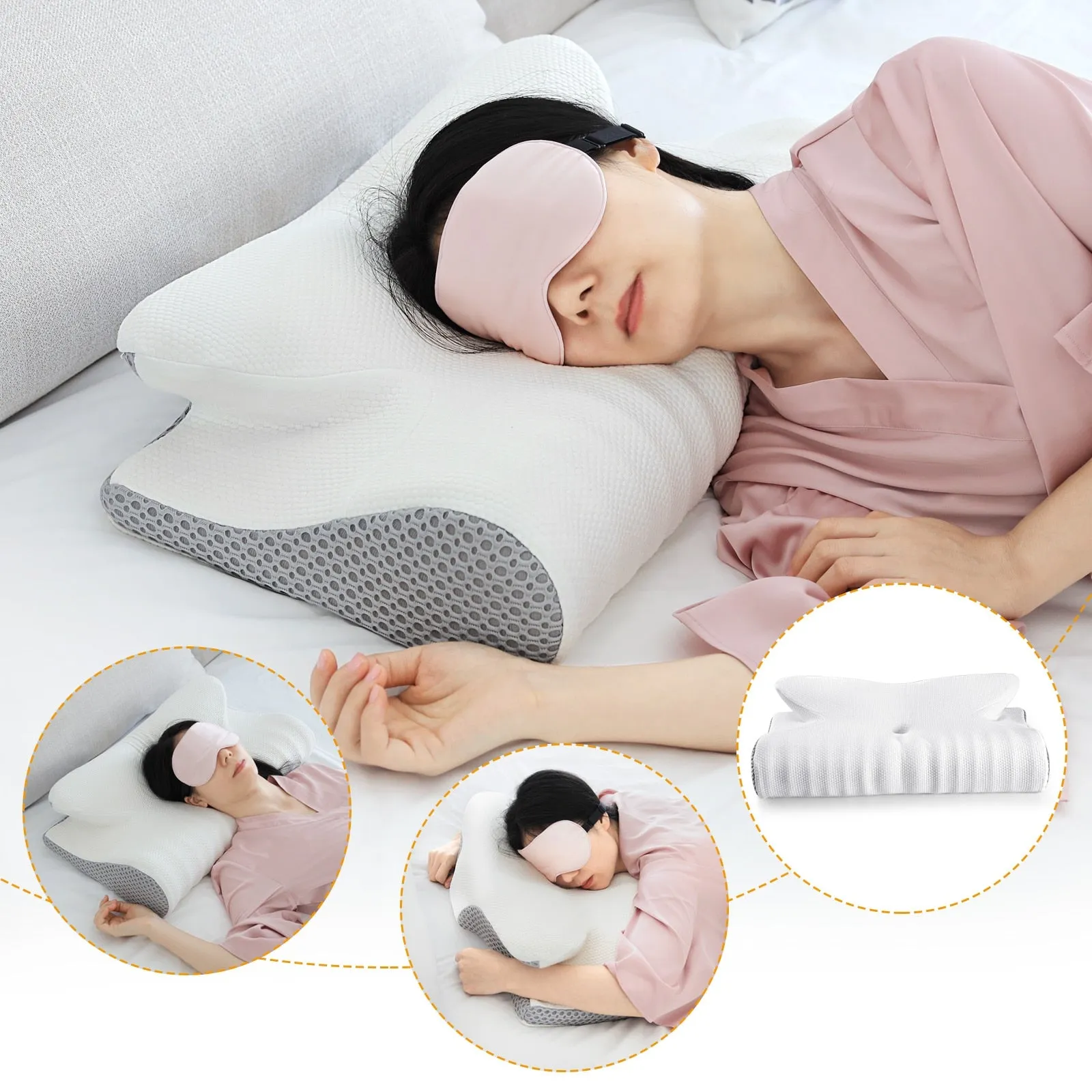 Contour Memory Foam Cervical Pillow