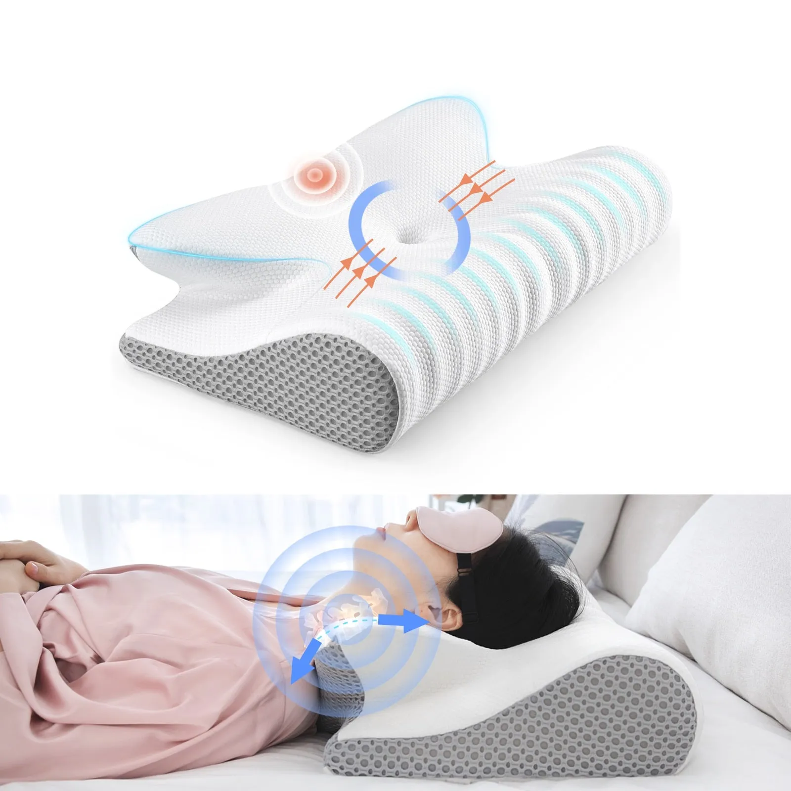 Contour Memory Foam Cervical Pillow