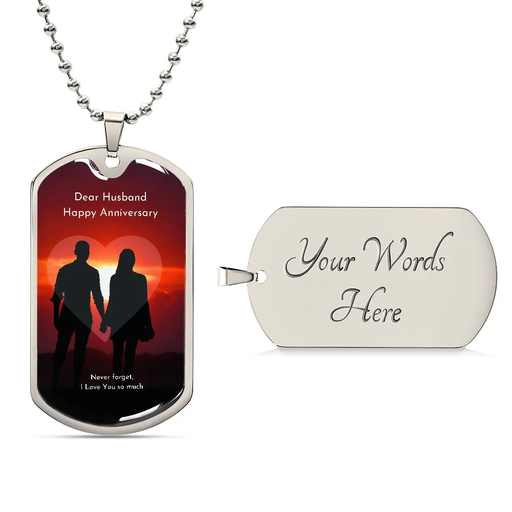 Customized Military Chain with Tag (Engrave)