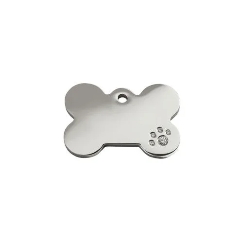 Diamante Tag — Bone
