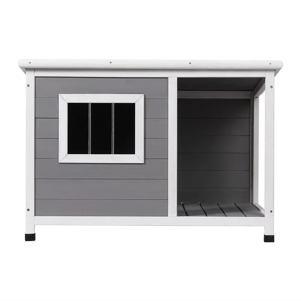 Dog Kennel House Wooden Outdoor Pet Kennels Indoor Puppy Cabin Log Large