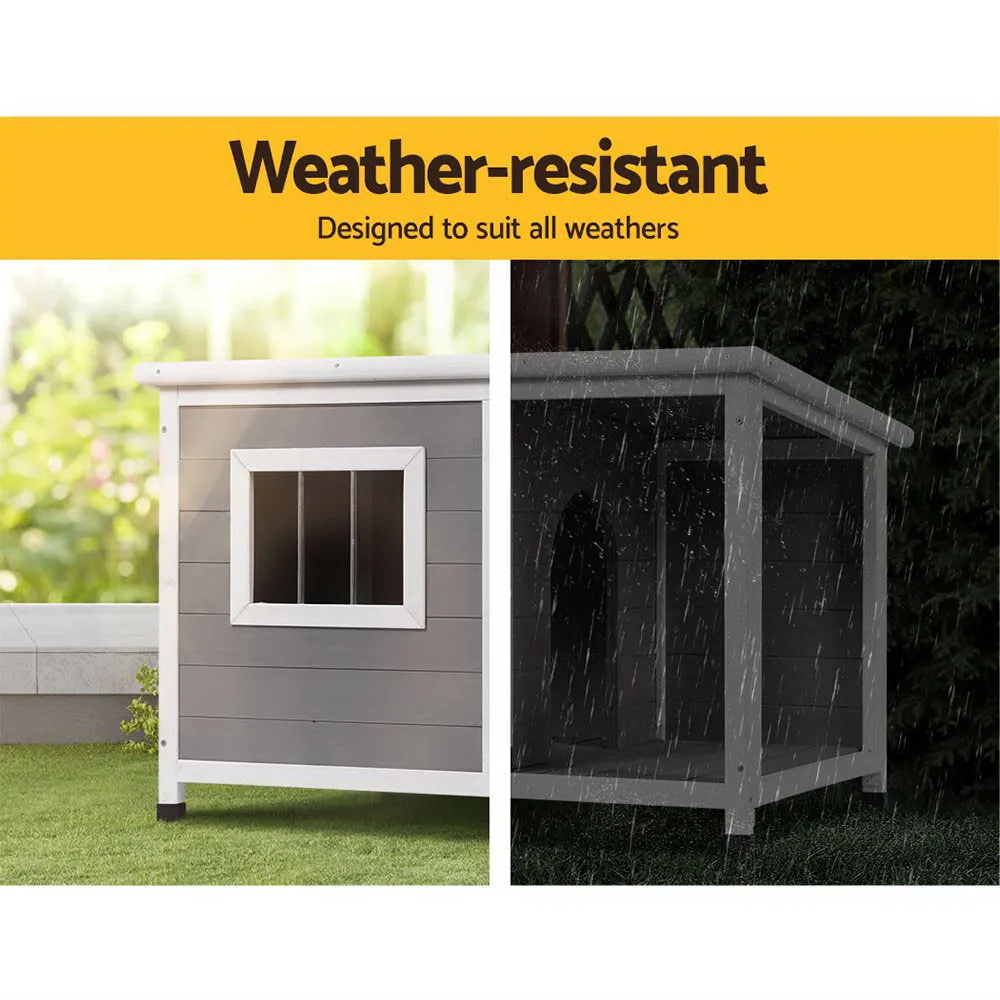 Dog Kennel House Wooden Outdoor Pet Kennels Indoor Puppy Cabin Log Large