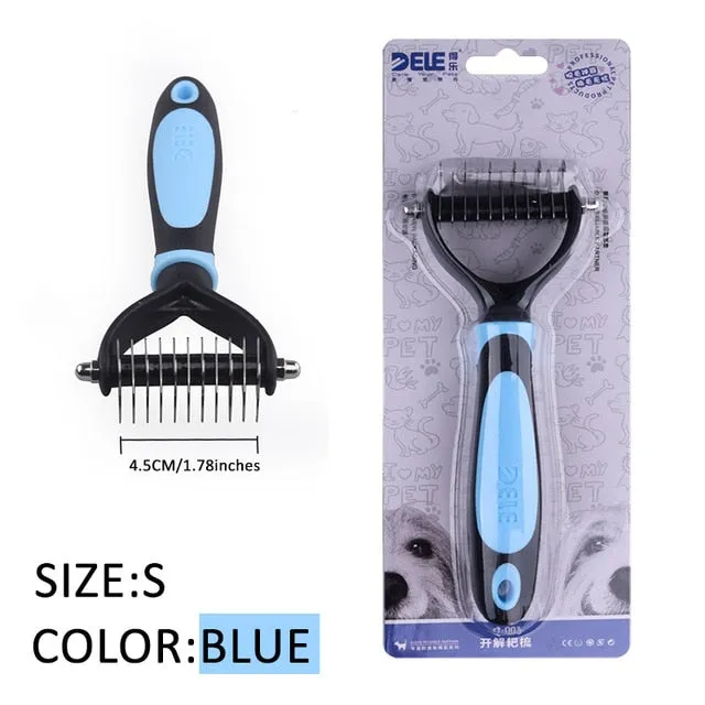 Dogs Cat Fur Trimming Dematting Brush Grooming Tool