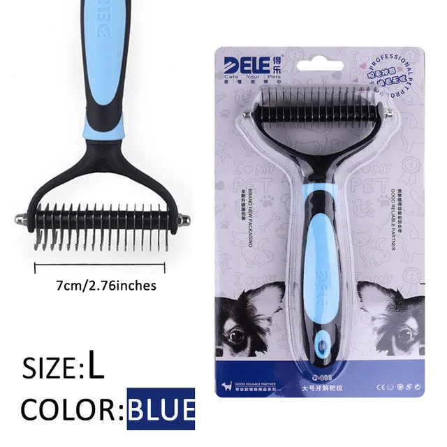 Dogs Cat Fur Trimming Dematting Brush Grooming Tool