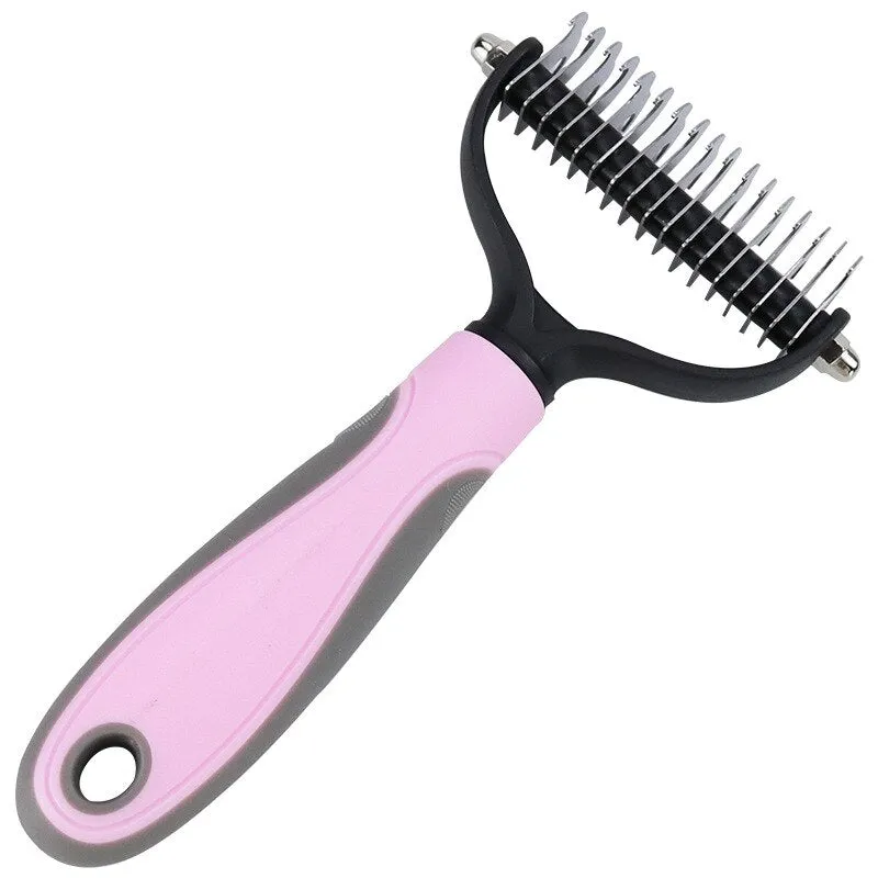 Effortless Shedding Solution: Dehairing Pet Brush - Say Goodbye to Pet Hair with Ease!