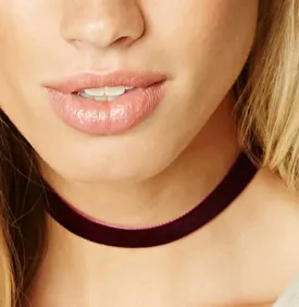 Elegant Charm Rose Red Choker
