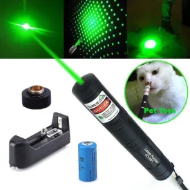 Green Laser Pointer Pen JD-851 High Power Military Grade 10 Miles   Star Cap   Battery   Charger 532nm
