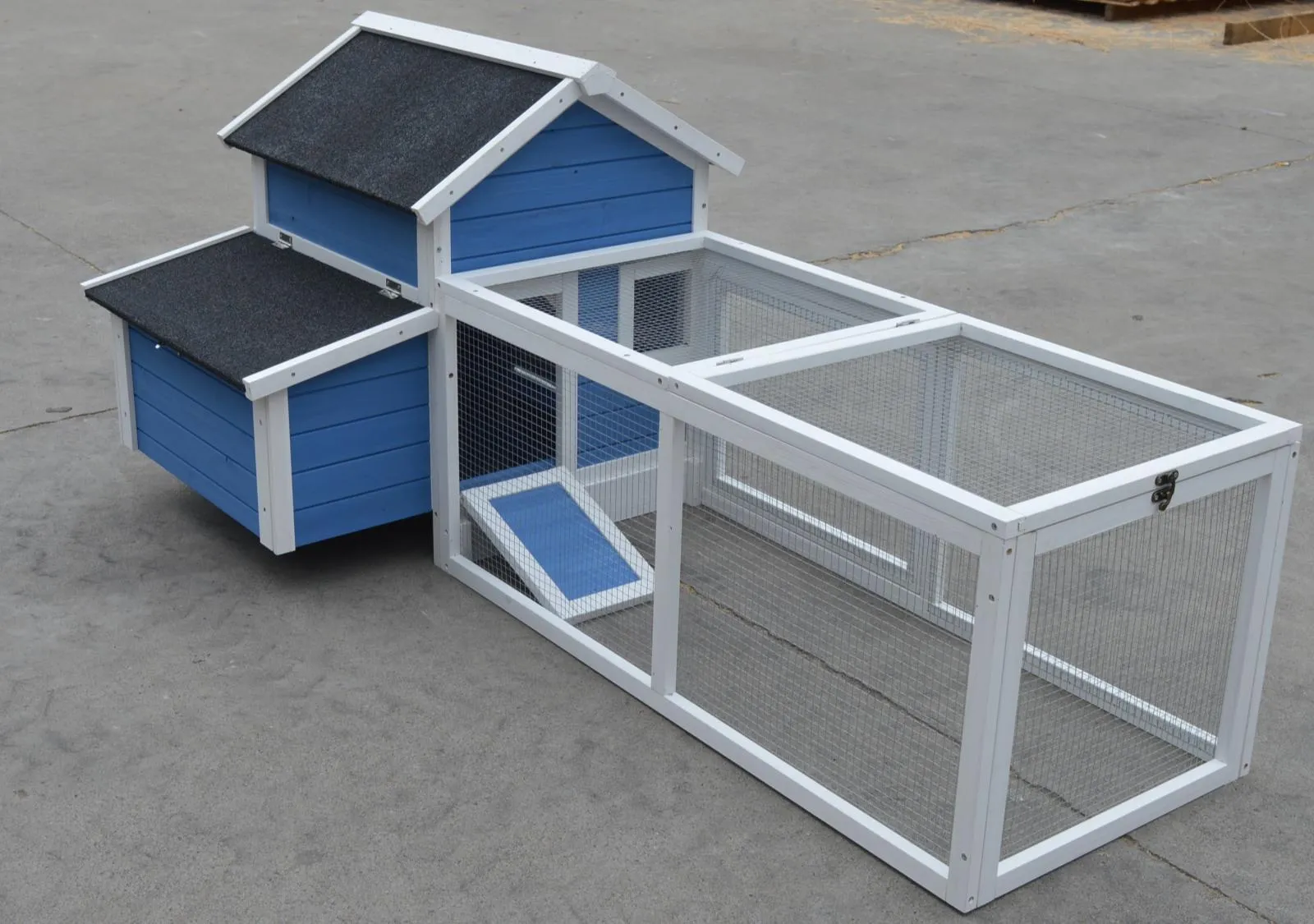 Large Weatherproof Fir Wood Chicken Coop & Rabbit Hutch