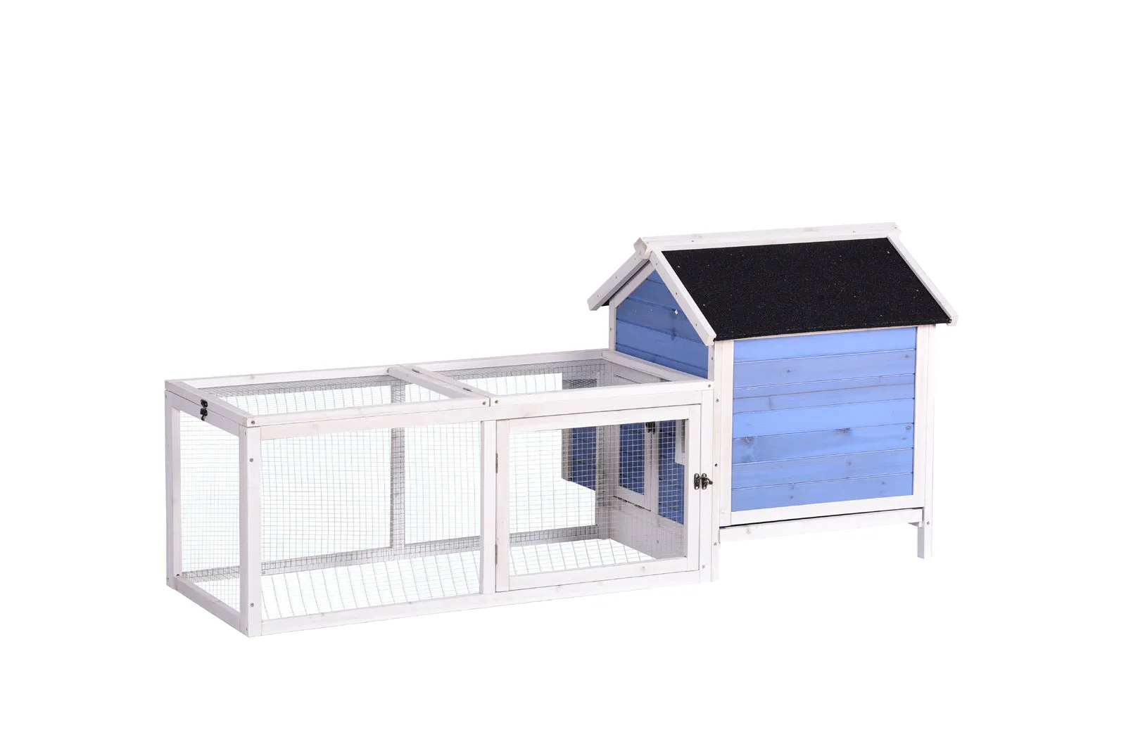 Large Weatherproof Fir Wood Chicken Coop & Rabbit Hutch