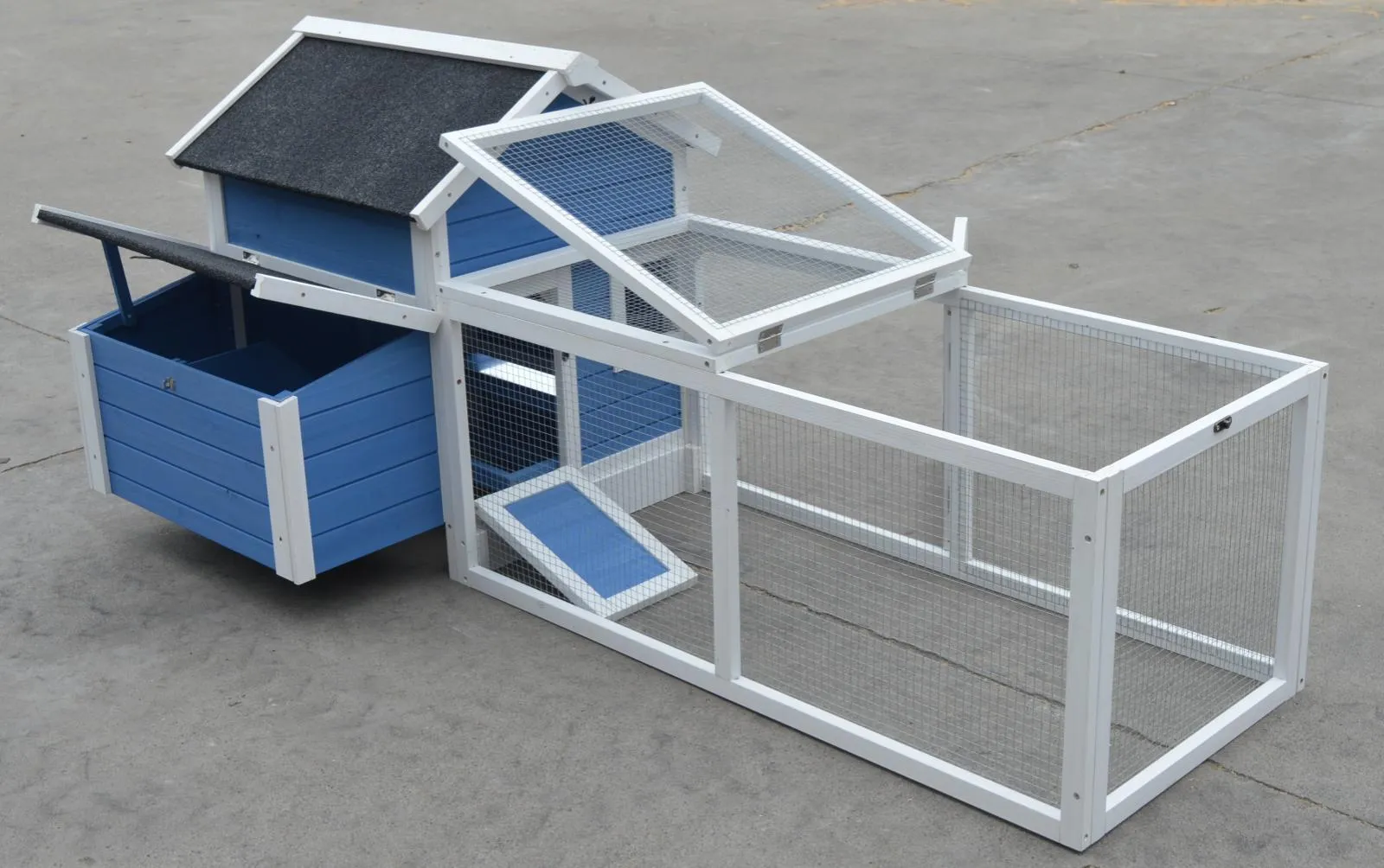 Large Weatherproof Fir Wood Chicken Coop & Rabbit Hutch