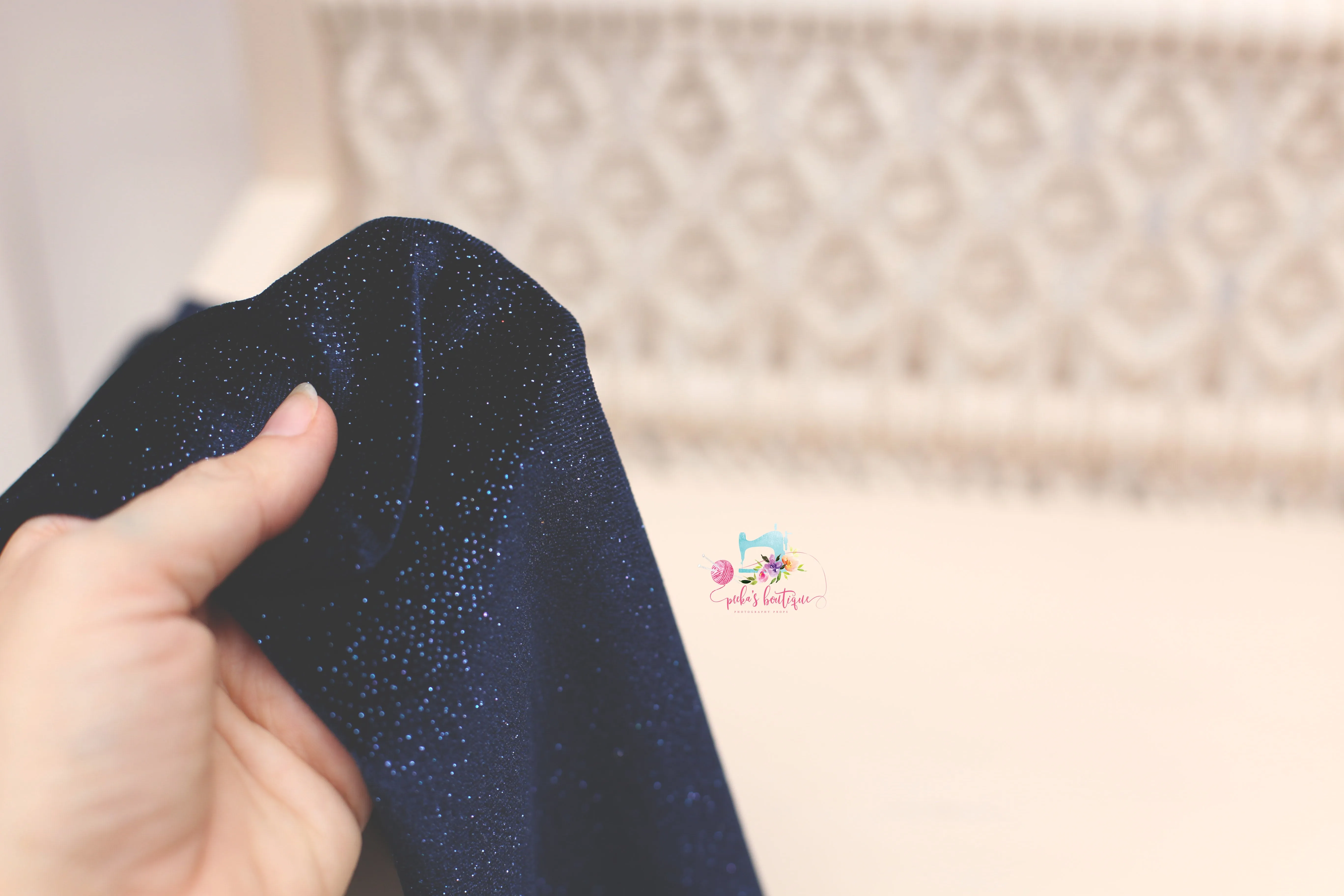 MADE TO ORDER- REVERSIBLE 2 Color- Glitter Velvet- NB Mattress