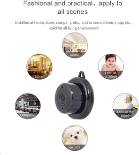 New Docooler Wireless Mini Camera WiFi Small Camera V380 Pro WiFi HD Camera Home Security IP Camera Two Way Audio Hidden Camera Night Vision CCTV Baby Monitor