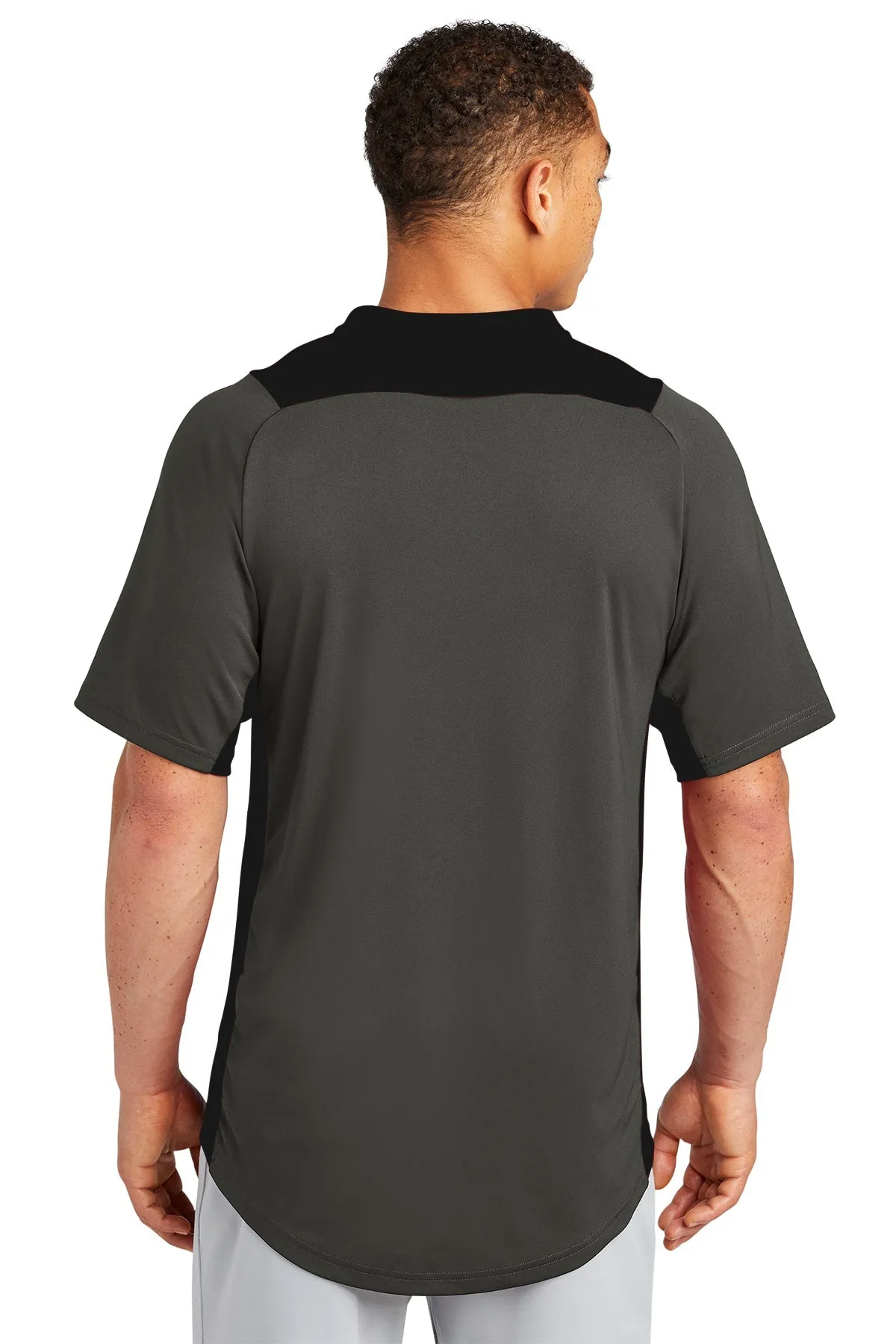 New Era Diamond Era 2-Button Customized Jerseys, Graphite/ Black