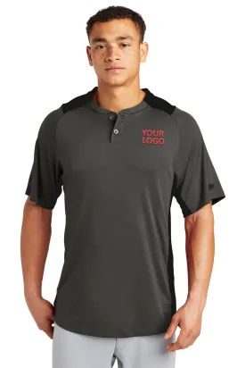 New Era Diamond Era 2-Button Customized Jerseys, Graphite/ Black