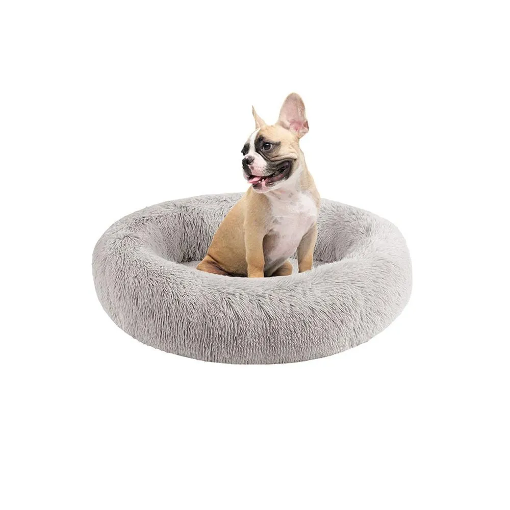 Oval Donut Pet Bed - Small (Grey)
