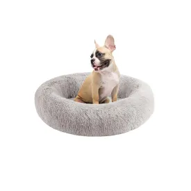 Oval Donut Pet Bed - Small (Grey)