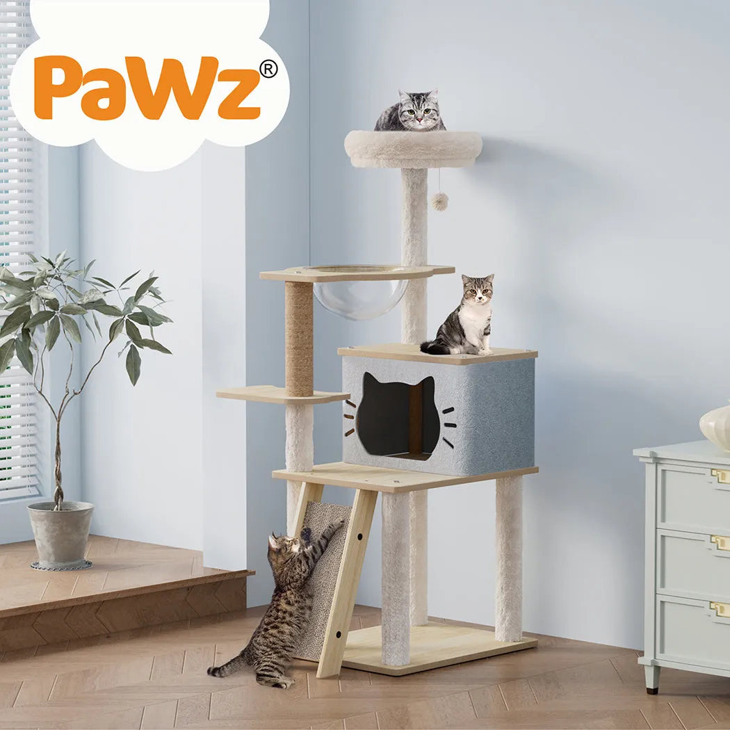 Pawz Wooden Multi-level Cat Tree Tower 120cm