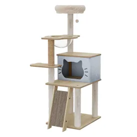 Pawz Wooden Multi-level Cat Tree Tower 120cm