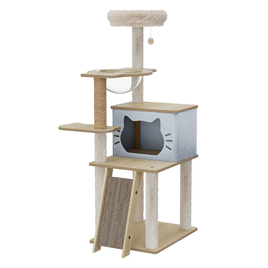 Pawz Wooden Multi-level Cat Tree Tower 120cm