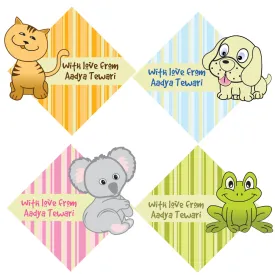 Personalised Gift Stickers - Pet Shop, Set of 60