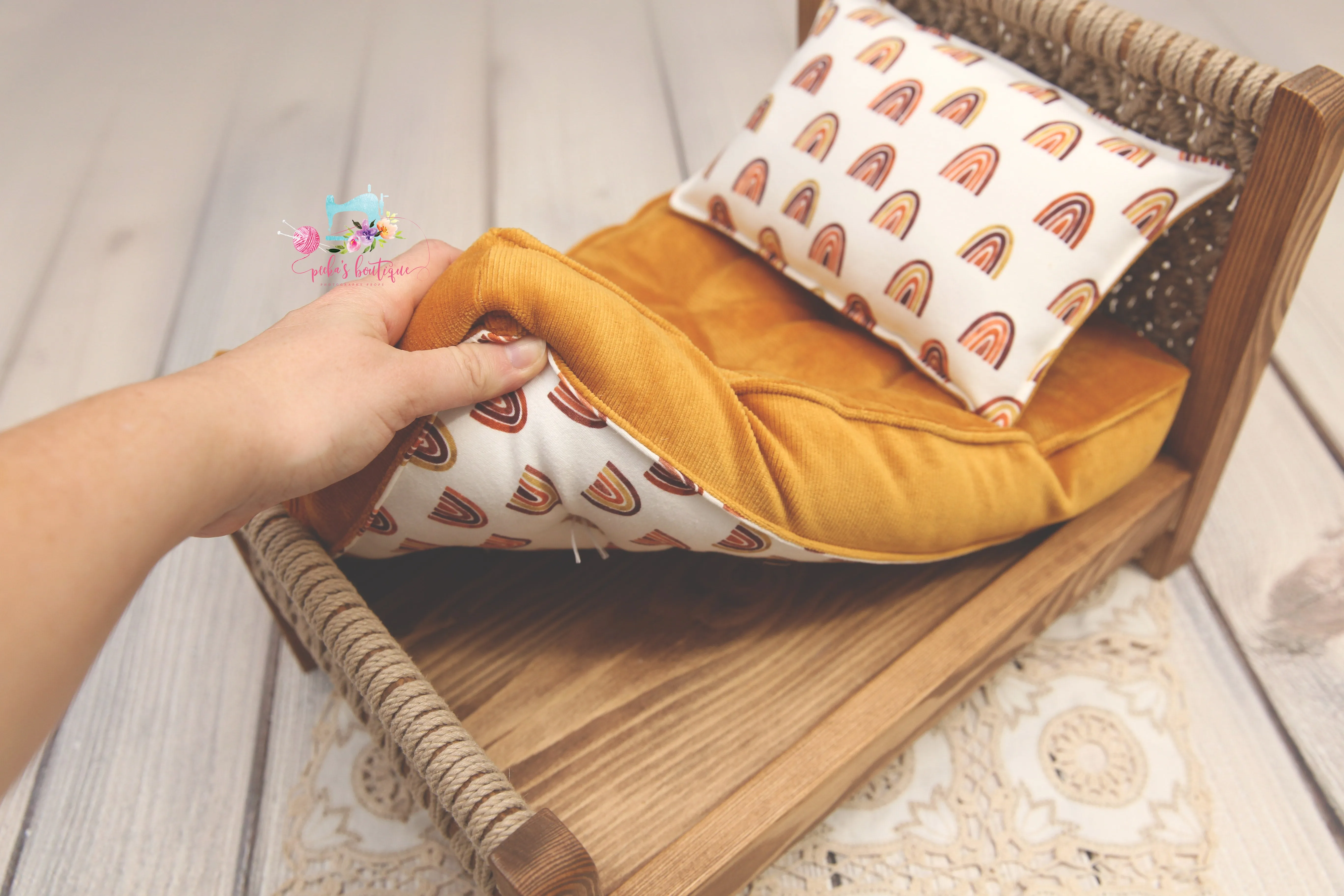PRE-ORDER- REVERSIBLE Retro Rainbows- NB Mattress
