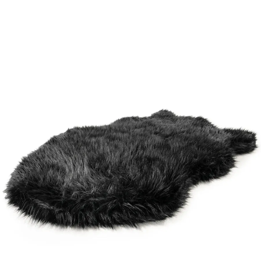 PupRug Faux Fur Orthopedic Dog Bed For Large To XL Dogs
