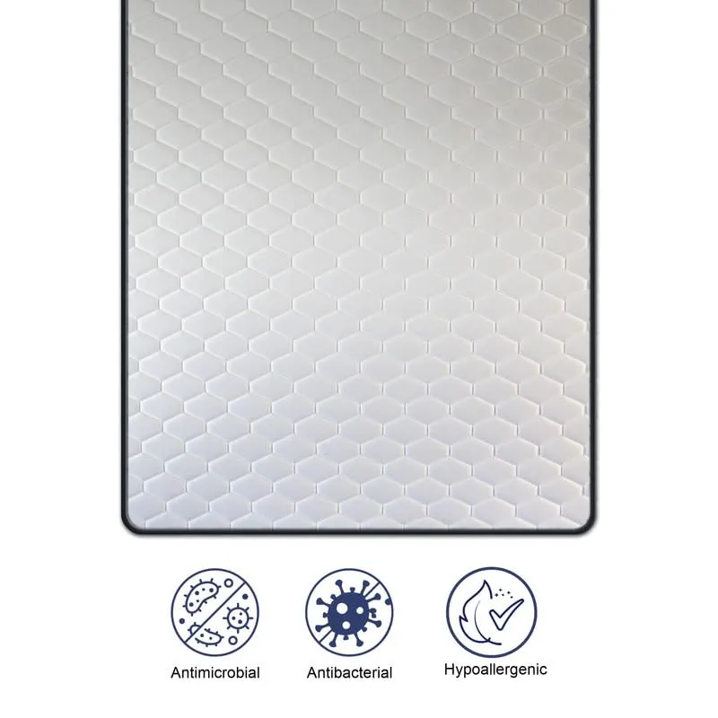 Rhythm Elite Memory Foam Mattress|10 Years Warranty | Orthopedic Mattress|High Resilience (HR) Foam | King Size Bed Mattress | Adjustable Two Fiber Pillow Free |78x72x8