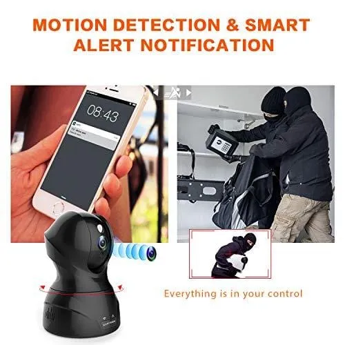 Security Camera 1080P WiFi Dog Pet Camera - KAMTRON Wireless Indoor Pan/Tilt/Zoom Home Camera Baby Monitor IP Camera with Motion Detection Two-Way Audio, Night Vision - Cloud Storage