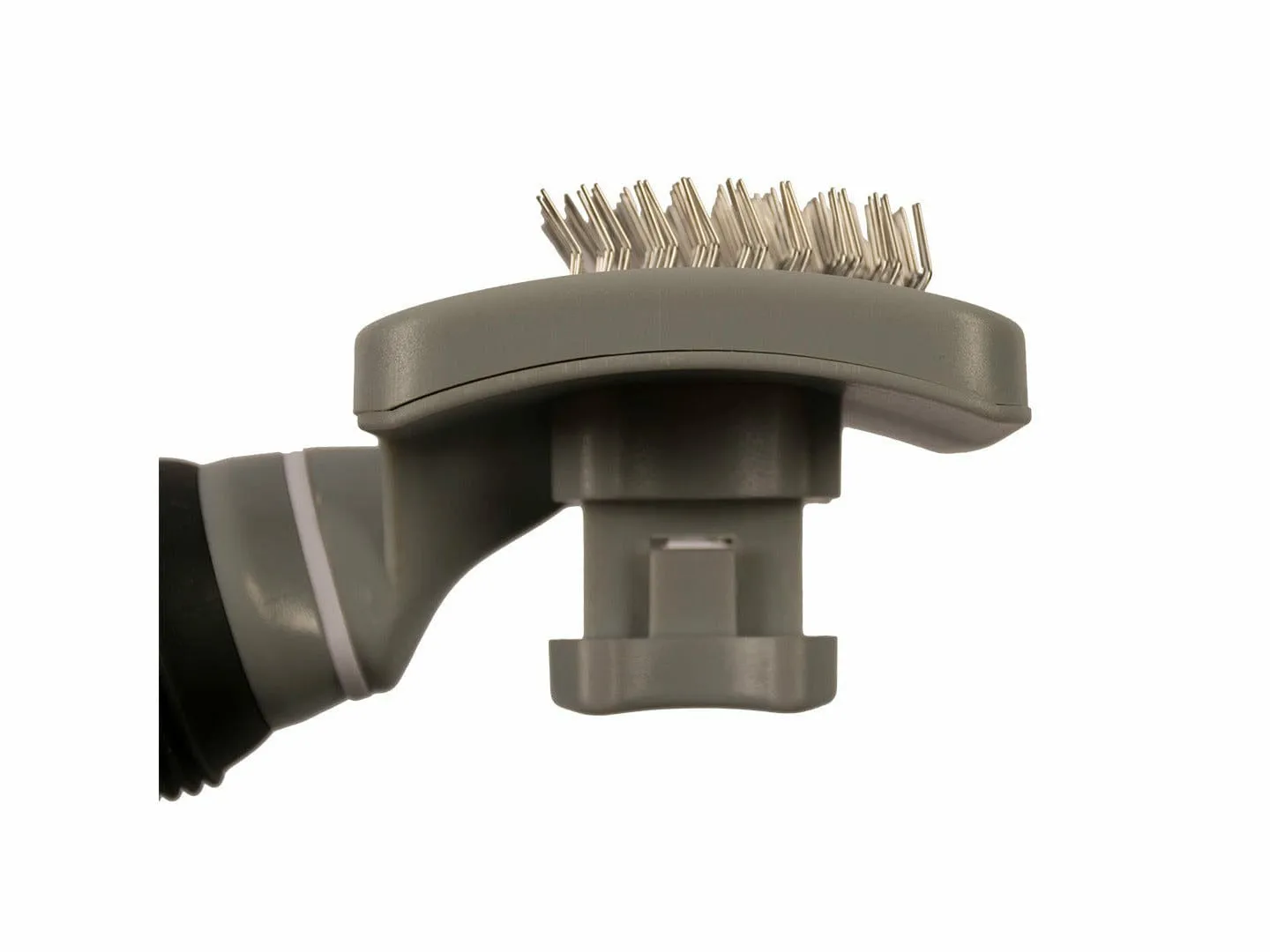 Self-cleaning slicker brush Medium black/grey