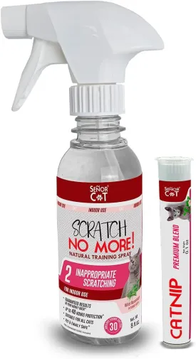 SEOR CAT Scratch No More! Kit 8oz (Level 2). Cat Training Spray for Indoor use. Pet Safe Formula