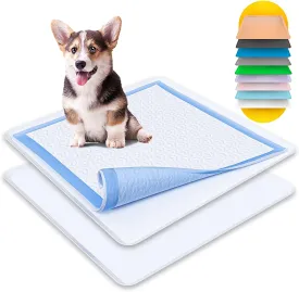 Skywin TidyFriend Silicone Pee Pad Holder, 2 Pack 24 x 24 Inch No-Spill, Leakproof, Easy-to-Clean Puppy Pad Holder (White)