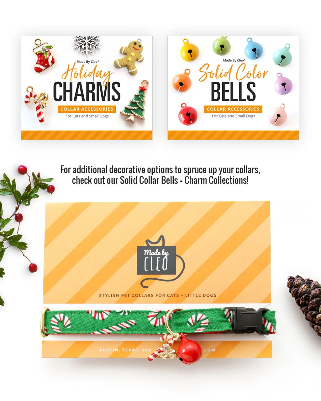 Specialty Pet Collar Jingle Bell (40  Styles) - Pick One - For Cat Collars & Small Dog Collars (EXTRA LOUD)
