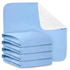 Washable Bed Pads - Reusable Waterproof Mattress Pad for Kids & Adults - Use as Seniors Incontinence Bed Pads, Potty Training, and Pet Pee Pads for Dogs and Cats - Pack of 4 - 34x36